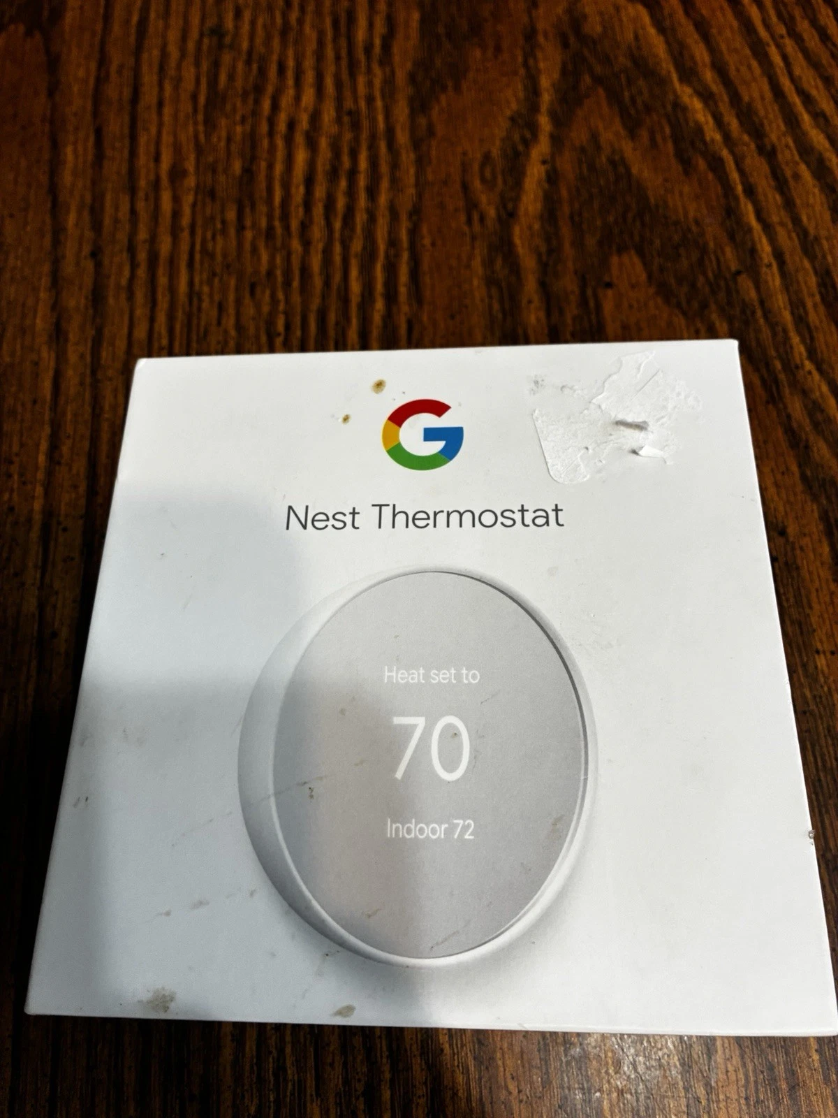 Google Nest Thermostat G4CVZ GA03000-US Snow – Open Box, Unused