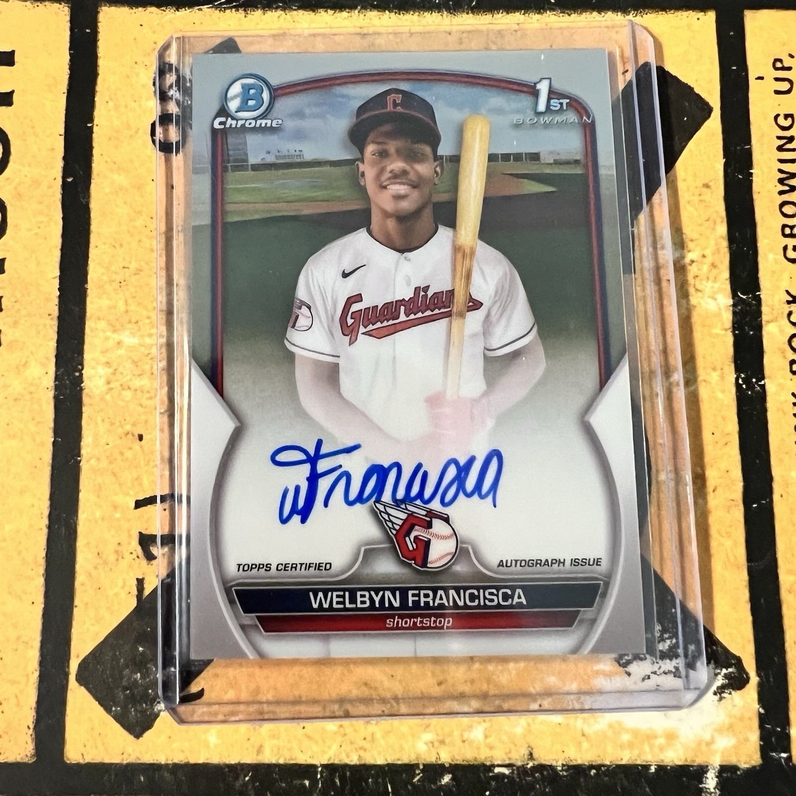 2023 Bowman Chrome Welbyn Francisca Autograph Cleveland Guardians Auto CPA-WF