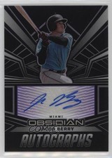2023 Panini Chronicles Obsidian Electric Etch Purple 8/25 Jacob Berry Auto 0c6
