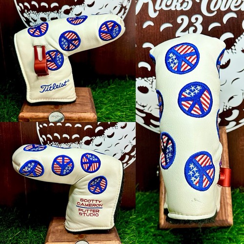 Scotty Cameron 2004 USA Dancing Peace Sign Putter Headcover w/ Pivot Tool
