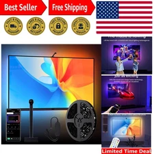 Immersive 9.84FT RGB Strip Lights for TVs & Monitors - App-Controlled Magic