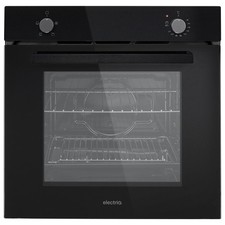 electriQ 73 L Single Oven – Built-In, Plug-In, A Rated, 4-Func, Black