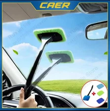Windshield Cleaning Tool Kit Car Window Glass Wiper Cleaner Brush Pad Extendable