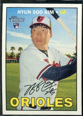 2016 Topps Heritage #721A Hyun Soo Kim SP RC Rookie Card
