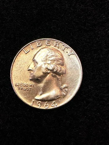 1964 D Washington Quarter 90% Silver Extra Fine XF