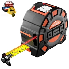 MILESEEY 2-In-1 Laser Measuring Tape, 16Ft Tape Measure & 131Ft Rechargeable Las