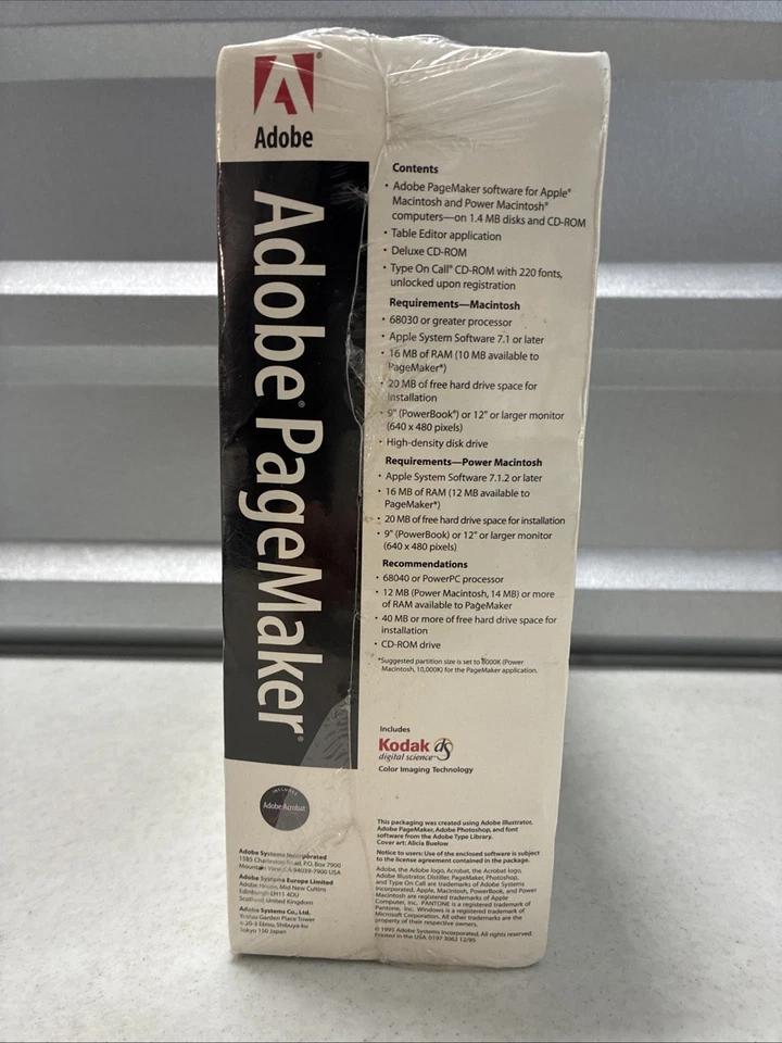 Adobe PageMaker 6.0 For Apple Macintosh And Power Macintosh Deluxe CD-ROM Sealed - Image 3 of 4