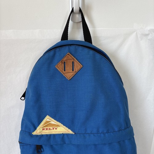 Zaino vintage anni 70 Kelty a goccia zaino da giorno escursionismo Gorpcore bordo in pelle 19x13" - Foto 2 di 11