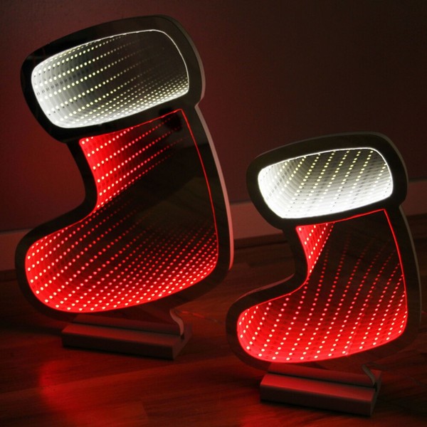 Weihnachtsmannstiefel Infinity Led 21,5X30 Cm Weihnachten Dekofigur Lichtfigur-image