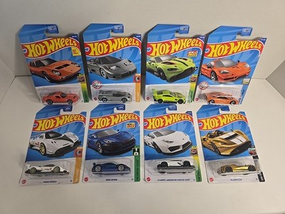 Hotwheels Lot 383. Exotics. Lot Of 8 Cars.