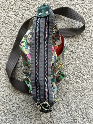 Tokidoki LeSportsac Crossbody Bag Eco Mondo Save The Planet Save Whales Rare - Picture 7 of 21