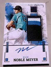 Panini Impeccable Noble Meyer Elégance Jersey Auto Patch Holo Gold /10 EJA-NM