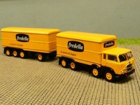 1/87 Brekina Fiat 690 Millepiedi Fredella Koffer-HäNgerzug 58435