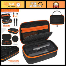 Wireless Microphone Case for JBL PartyBox - Portable Travel Bag for 2 Mics, Rece