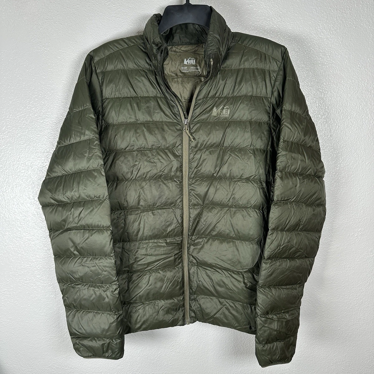 Doudoune Légère REI Co-op Homme - Taille XL Rouge - Capuche, Fermeture éclair - Occasion Parfait état - Style Gorpcore