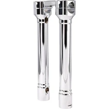 Thrashin Supply Company Risers - Hole Shot - 10" - Chrome TSC-1010-3