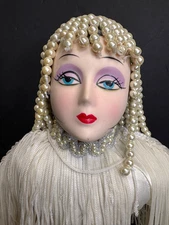 1985 Seymour Mann Art Deco Fashion Doll 1920's Flapper Style Porcelain Doll 18"