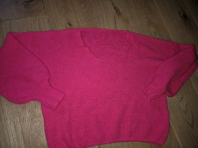 Pullover Oversize Pink Wollmischung Top Zustand