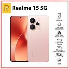 (New)Realme 15 5G 12GB+256GB SILK PINK Dual SIM Global Ver. Android Cell Phone