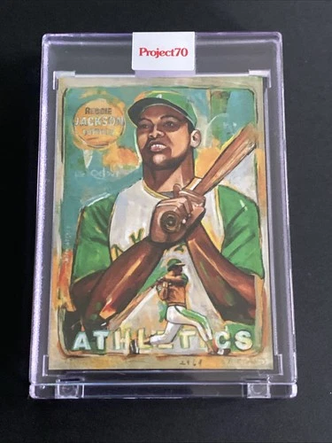 Topps Project 70 Card #38 Reggie Jackson by Andrew Thiele A's (Print Run: 2513)