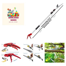 4.6-10 Foot Extendable Tree Pruner, Cut and Hold Pruning Trimmer, Long  Pole ...