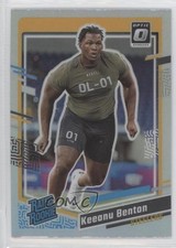 2023 Panini Donruss Factory Set Optic Preview Holo Prizm Keeanu Benton #387 14ql