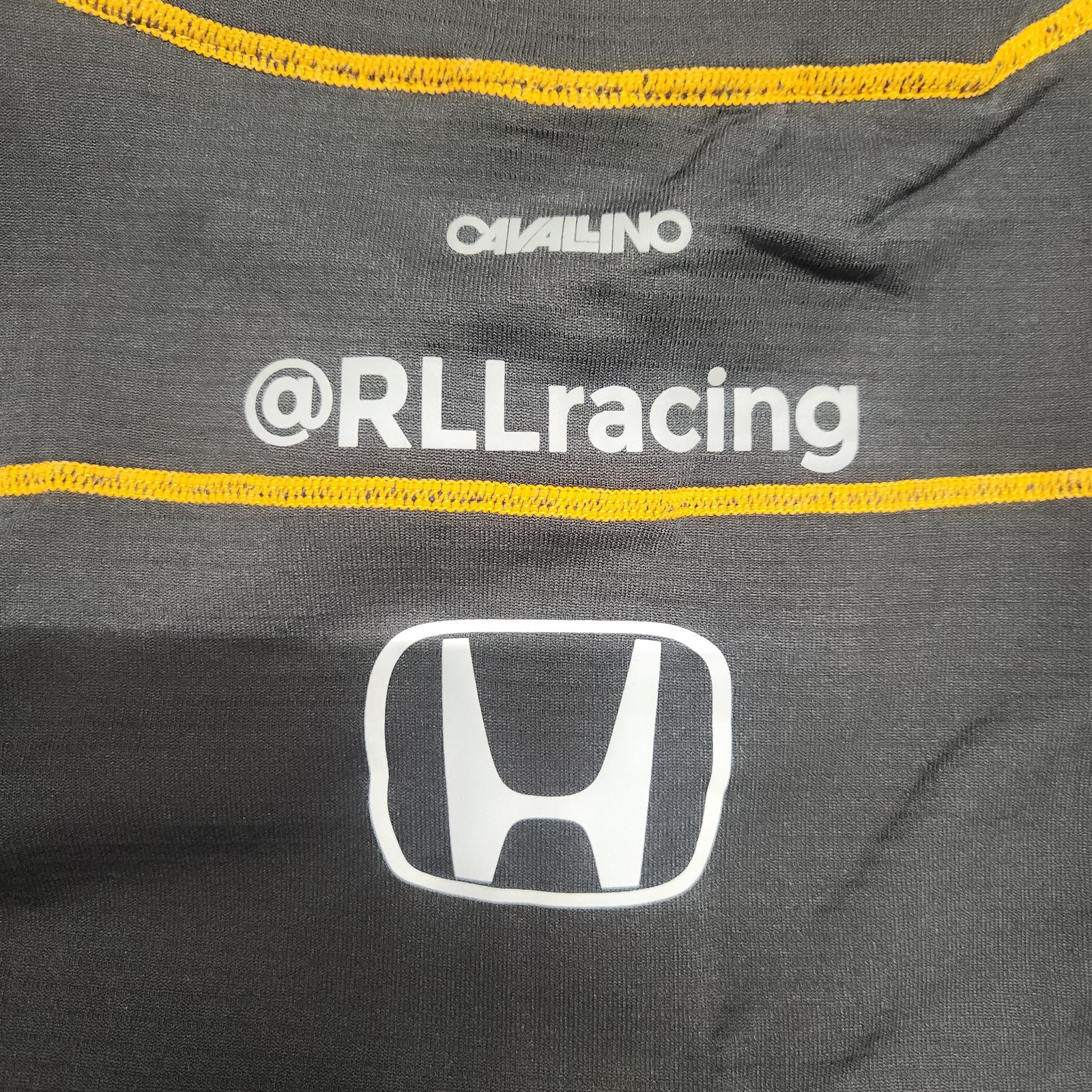 Cavallino 755-10-007 Grid 1/4 Zip Pullover Men’s M Honda Rll Racing Charcoal image 4