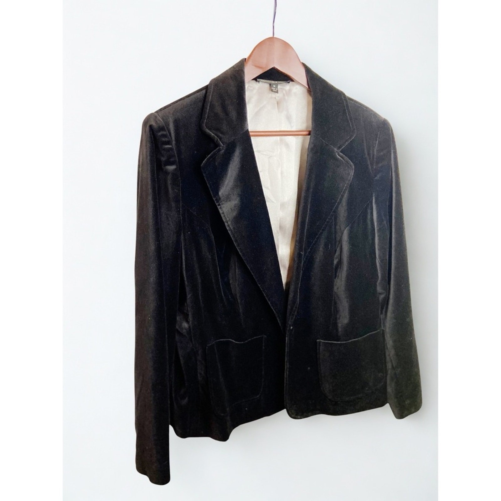 Briggs New York Pluse Size 1X Black Velvet Women's Blazer