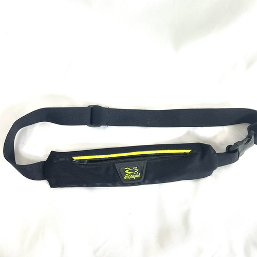 Amphipod AirFlow MicroStretch Belt Black/Yellow Large Adjustable Running Hiking