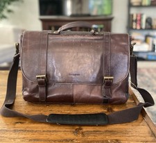 Samsonite Brown Leather Briefcase Messenger B...