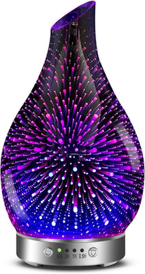 Essential Oil Diffusers Ultrasonic 3D Glass Aromatherapy Diffuser, Auto Shut-Off