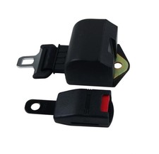 Forklift Seat Belt 61.61 Retractable 2-Point Black Push Release
