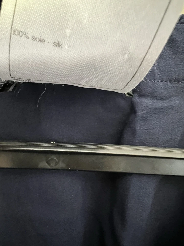 Blusa mujer Chanel azul seda talla 36 Foto 3 de 4