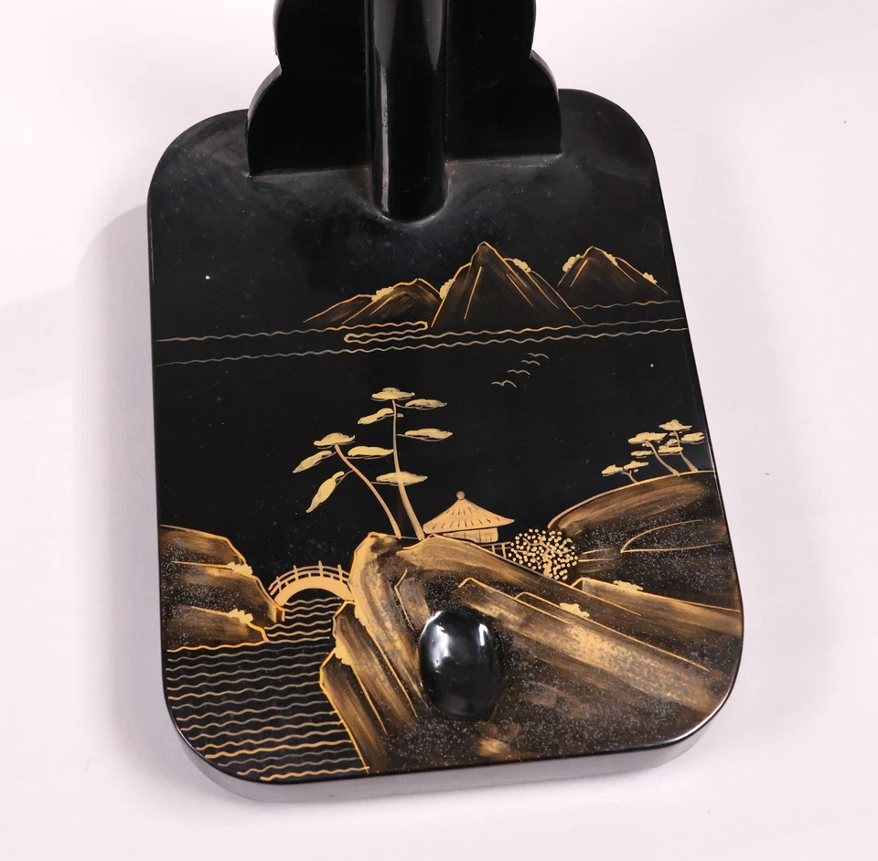 Japanese Samurai Sword Rack Stand Katana 26.2inch Gold Landscape TACHI-KAKE - Image 4 of 4