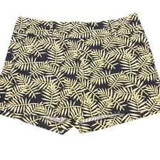 Ann Taylor Womens Multicolor Palm Leaves Cotton Casual Modern Fit Shorts Size 12