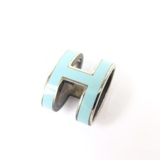 HERMES Pop Ash H motif accessories Pendant top blue metal Women 102341