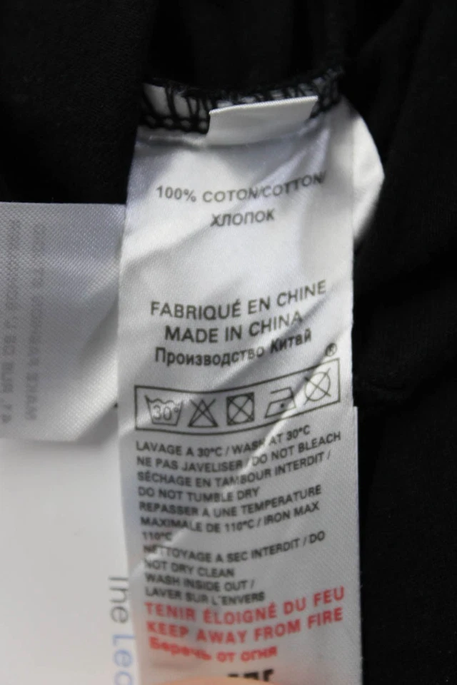 Sonia Rykiel Girls Cotton Heart Design Short Sleeve Graphic T-shirt Black Size M - Image 4 of 4