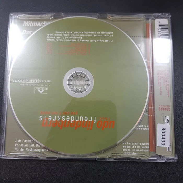 UDO LINDENBERG ft. Freundeskreis - You Can't Run Away  VG+/EX(MCD) - Bild 4 von 4