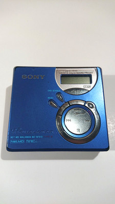 Sony Blue Walkman MiniDisc MD Player MZ-NF610 Type S