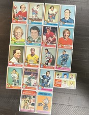 Topps 1973-74 NHL Hockey 18-Card Lot Lafleur Harris Cameron Arbour Stewart