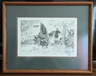 Dale Gallon-Civil War-Joshua Chamberlain & The 20th Maine Original Signed Sketch
