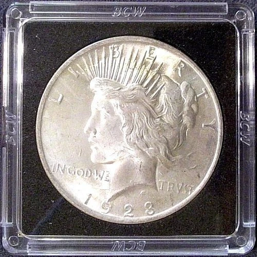 1923 SILVER PEACE DOLLAR***BU***