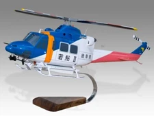 Kawasaki BK117B-2 Gifu Prefecture Desk Wood Helicopter Model Large Scale 1/24