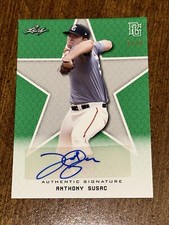 ANTHONY SUSAC 2020 Leaf Perfect Game GREEN AUTOGRAPH #9/10 ARIZONA RANGERS