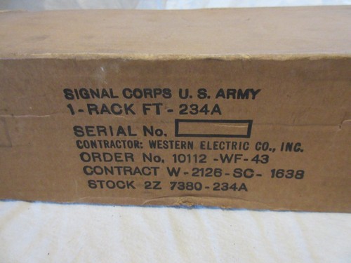 FT-234-A COMMAND SET RADIO TRANSMITTER RACK NEW IN BOX SCR-274N ARC-5 - Zdjęcie 3 z 4