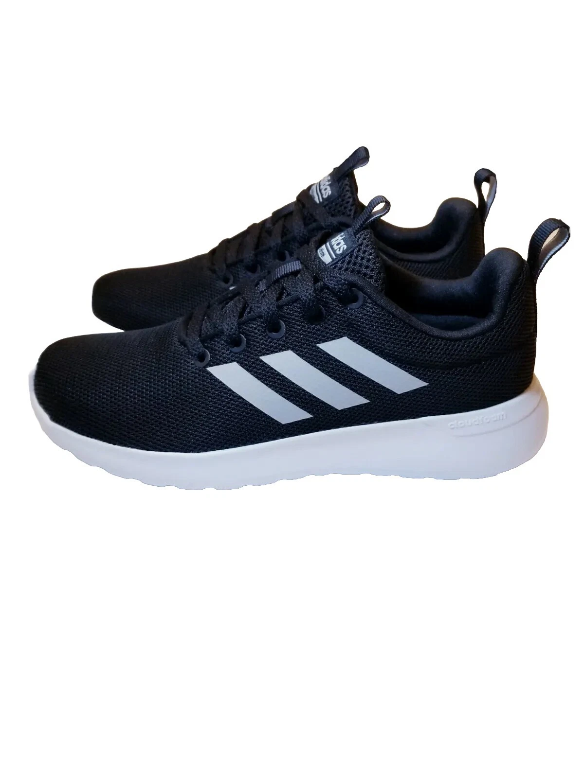 Scarpe Sneakers Adidas neo Lite Racer Youths Nero Bianco Marathon Run Ragazzo Taglia 3.5