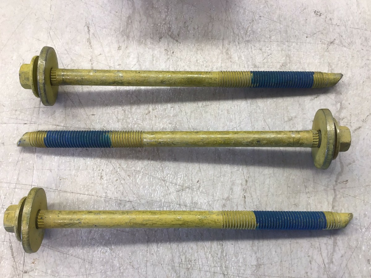 3 Pack 2017-2019 Ford Super Duty OEM Rear Frame Mount Bolt W717759 