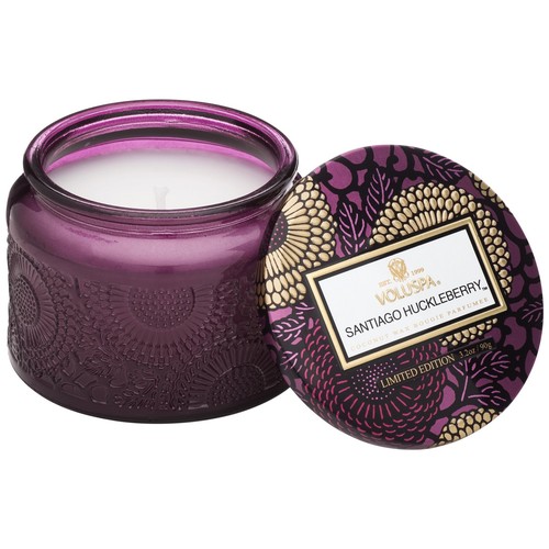 VOLUSPA SANTIAGO HUCKLEBERRY PETITE JAR CANDLE 3.2 OZ - 第 2/2 張圖片