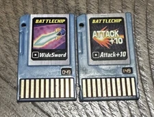 Megaman Battle Chips!!! WideSword and Attack +10  Cards 049 And 149