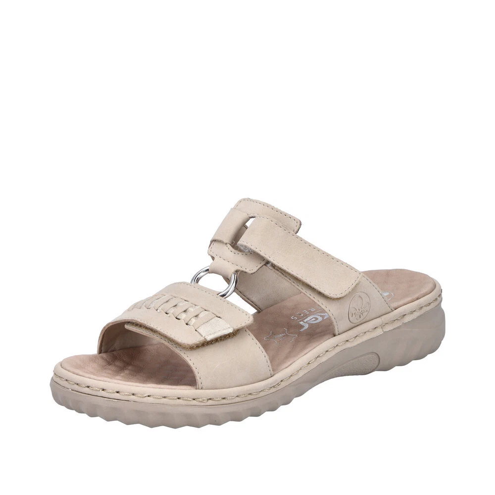 Donna Rieker Sport Tessuto Maglia Zeppa Sandali Estivi W3152
